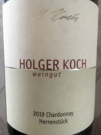 2019 Chardonnay Herrenstück trocken Weingut Holger Koch